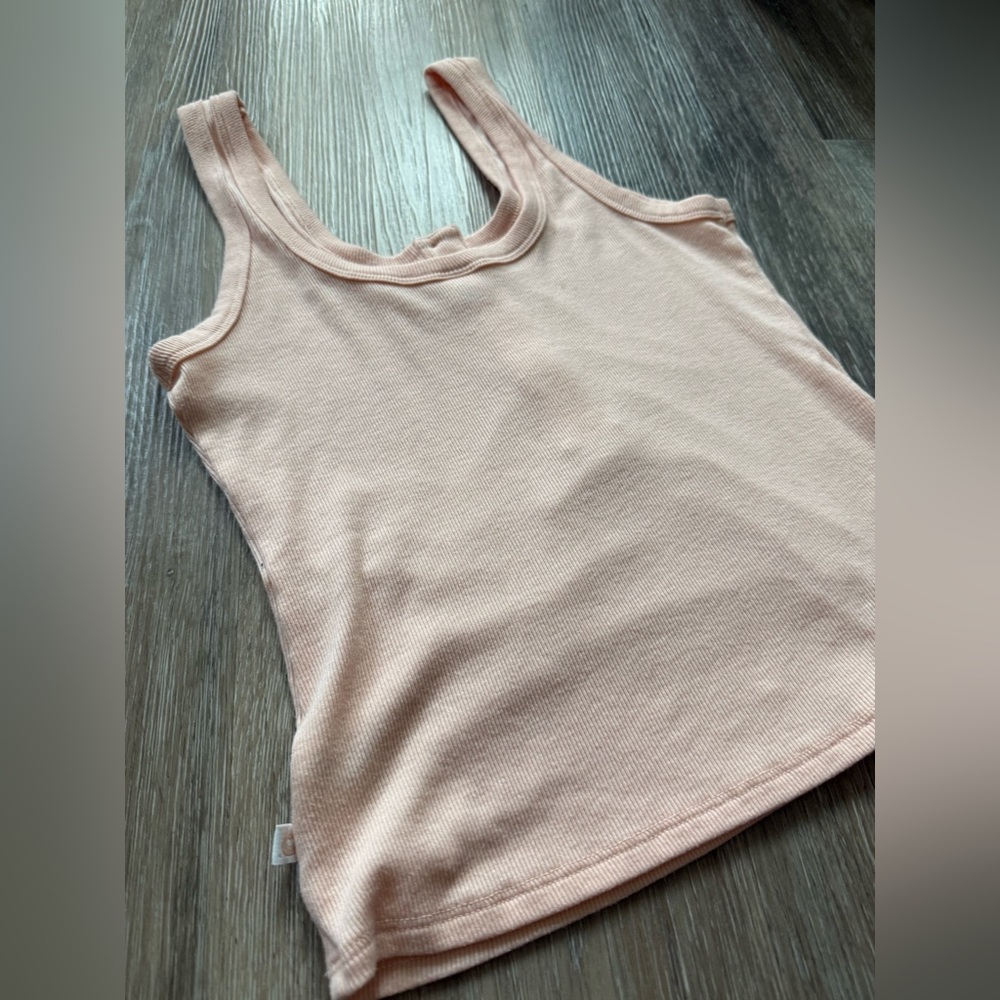 Light Pink Tank Top- Ribbed - Picture 7 of 10
